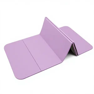 Foldable Portable 10mm Non-Slip Shock-Absorbing Quiet Yoga Fitness Mat for Home Floors