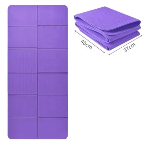 Foldable TPE Yoga Mat Waterproof 183x61cm 3-10mm Thickness for Yoga Pilates & Floor Workouts