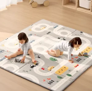 Foldable Thickened XPE Anti Slip Cushioned Baby Crawling Mat Home Use Play Mat for Infants & Toddlers