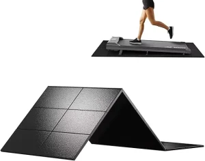 Foldable Waterproof Treadmill and Exercise Bike Mat for Carpet and Hardwood Floors