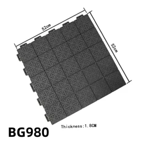 Football Training Flooring High-Density PP Shock-Absorbent Anti-Slip Indoor Outdoor Flooring