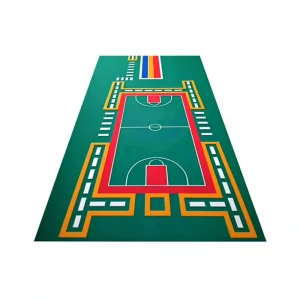 For BK340 TPE Interlocking Suspended Flooring for Basketball Practice Court 1.3CM Thick Indoor/Outdoor Use Easy Clean