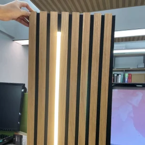 For Modern Acoustic Slat Wall Panels for Hotels Eco Friendly High Noise Reduction 3D Model Design Solution