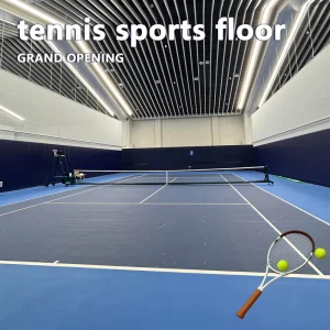 Formaldehyde-Free Indoor Commercial Pickleball Plastic Flooring for Closed Venues High-Density Heavy-Use Court Mat