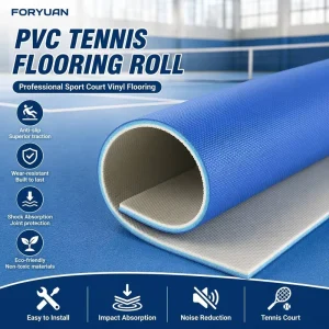 Formaldehyde-free Moistureproof Anti-slip Backyard Tennis Ball Sports Court Flooring for Villa Private Sports Court