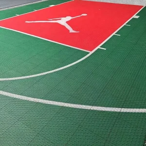 Free Sample 20 X 20 Feet Backyard DIY Basketball Shooting Court Rubber PP Interlocking Flooring Tiles Eco Friendly Elastic