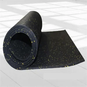 Free Sample Natural/Recycled Rubber Fitness Sheet Roll Gym Floor