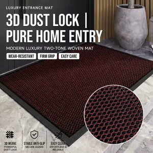 Front Door Mat Entryway Indoor Outdoor Non-Slip Thick Office Modern TPR Solid Color Machine-Made