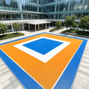 Frost-Proof Removable Interlocking Tiles Durable Interlocking Sports Flooring for Outdoor Sports Courts