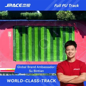 Full PU 13mm UV-Resistant Non-Slip Running Track Surface for Stadiums and Schools