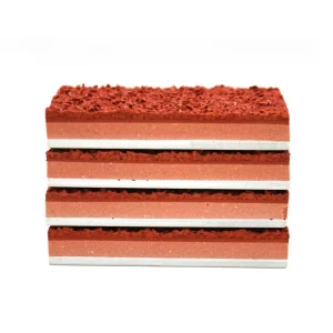 Full Polyurethane Athletic Field Sport Flooring Full PU Plastic Running Track Made of Durable Rubber