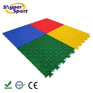 Full Set 30 x 35 Feet Modular PP Interlocking Basketball Court Tiles for Backyard Flooring