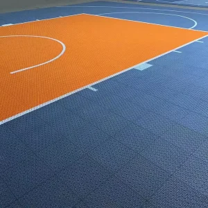 Full Set of 20 X 25 Feet Backyard Basketball Court Tiles Custom Size pp Assembled Temporary Activity Floor