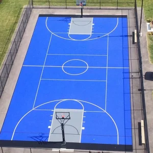Full Size FIBA Non slip Sport Court Tiles 94*50 Feet PP Interlocking Modular Sport Outdoor Basketball Court Flooring Tiles