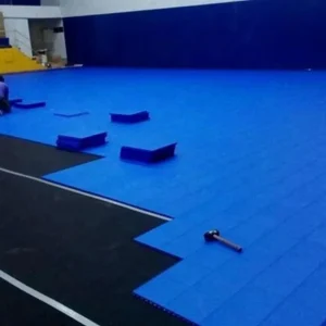 Futsal Court Standard Size Interlocking Rubber PP Tiles Floor