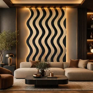 GOODAYS NRC 0.85+ Curve Acoustic Panel Fire Rated PET Soundproof Board for Concert Hall