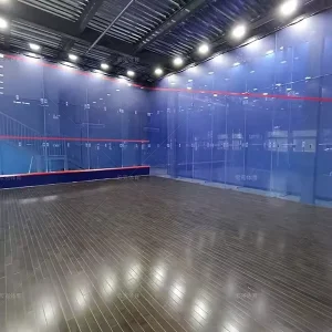 Galvanized Aluminum Alloy Panoramic Squash Court with 12mm Waterproof Floor
