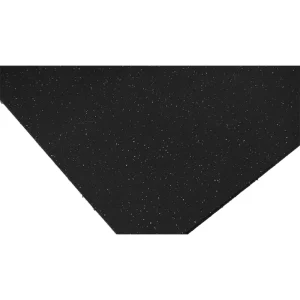 Garage Rubber Floor Tiles, Shock-Absorbing Antibacterial White Fleck Commercial Gym Flooring