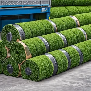 Garden Dark Green Artificial Turf Grass Carpet Roll