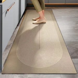 Geometric Nordic Luxury Non-sllip Kitchen Rugs for Floor Cushioned Comfort Standing Mat Absorbent Quick Dry Home Carpet