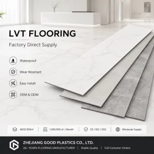Glue Down Vinyl Plank Flooring Matte Texture Luxury PVC Floor Stable Quality Modern Decoration Supplier
