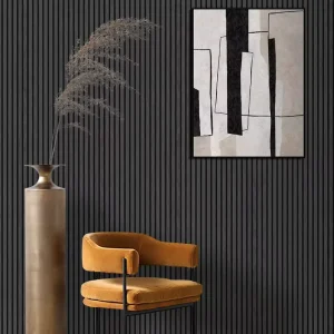 Golden Ratio Acoustic Texture Office Sofa Set Wood Slatted Panels Flex Acoustic Wall Panel Graphic Design Project Solution