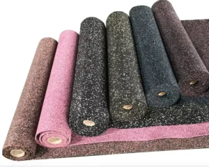Good Elasticity Aging Resistance Rubber Flooring Roll for Gym Room