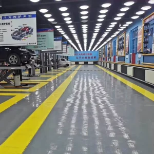 Good Quality Withstand Forklift Warehouse Workshop PVC Tiles Garage Floor Tile Rubber Flooring Tiles
