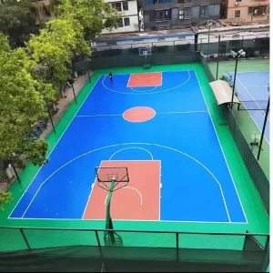 Good Resilience & Excellent Cushioning Effect Sendu Silicon PU Ideal for Badminton Tennis Volleyball Courts for Long term Use