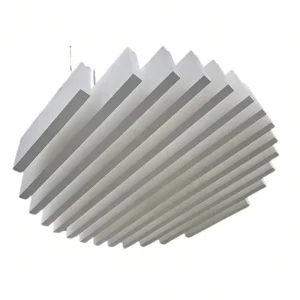 Good Sound Acoustic False Ceiling Circle Square Rectangle Design Fiberglass Soundproof Cloud Panels 120x120cm Acoustic Cloud