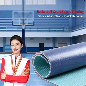 Grade Wood grain 8.0mm PVC Basketball Floor Slip resistant and Wear resistant Plastic Floor