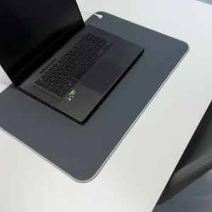 Gray PU Leather Conductive Anti-Static ESD Grounding Mat Earthing Pad for Desk and Floor Non-Slip Factory Direct Supply