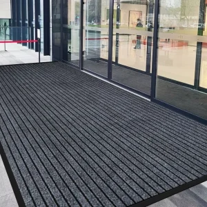 Gray PVC Rubber Coil Door Mat for Home and Commercial Use Anti-Slip