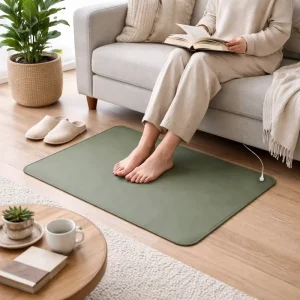 Green Conductive PU Leather Grounding Mat Anti-Static Earthing Pad for Home, Office and Desk Use Factory Supply
