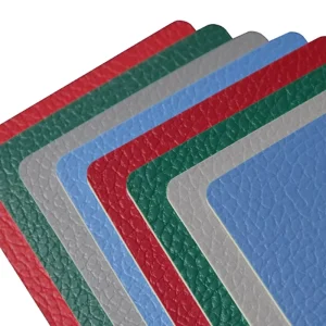Green Earth Anti Slip Wear Resistant Textured PVC Indoor Sports Flooring Table Tennis Rubber Mat Court 3.5mm Thick Medium