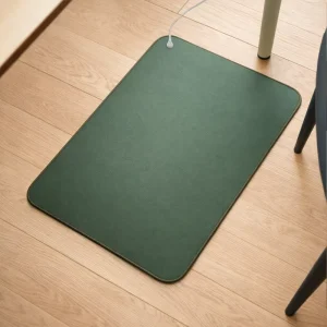 Green PU Leather Conductive Grounding Mat Anti-Static ESD Protection Earthing Pad for Desk or Floor Use Factory Direct Supply