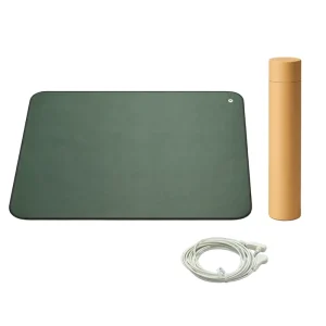 Green PU Leather Conductive Grounding Mat Anti-Static ESD Protection Earthing Pad for Desk or Floor Use Factory Direct Supply