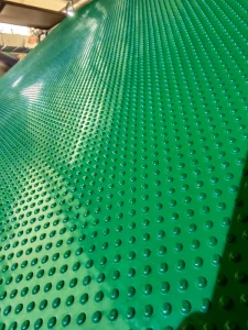 Green Polka Small Dots Rubber Flooring Rubber Matting