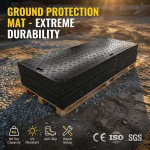 Ground Protection Mat Non-Slip Event Flooring for Festival Access and Temporary Pathway Over Muddy Grass