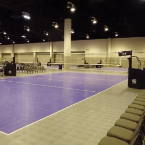 Guangdong Indoor Volleyball Court Sports Floor Mat synthetic Plastic Floor Volleyball