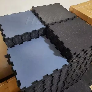 Guangdong Manufacture Rubber Puzzle Mat for Gym Easy Installation Interlocking Puzzle Rubber Floor for Gym