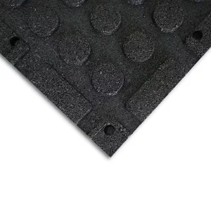 Gym Black Rubber Tiles Rubber Mat Flooring