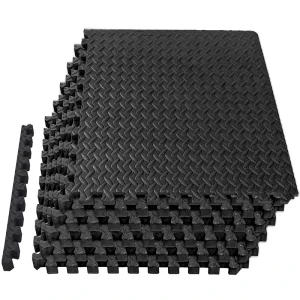 Gym Composite Rubber Floor Mat Anti Slip Shock Absorption Sound Insulation 50cm*50cm 20mm Protective
