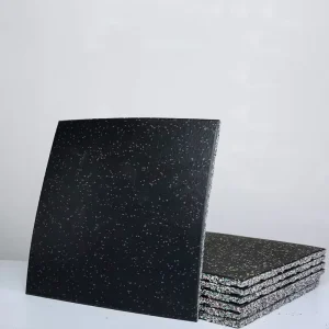 Gym Equipment EPDM 20mm Used Rubber Gym Floor Tiles Rubber Black Color Mats