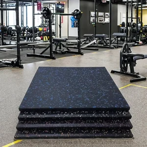 Gym Fitness Anti Slip EPDM Puzzle Rubber Floor Mat 100*100cm