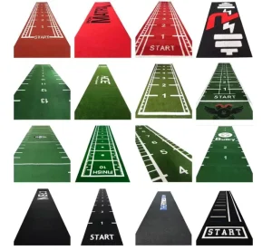 Gym Floor Mat with Shock-Absorbing Sheet and Curved Customized Pattern