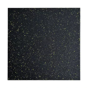 Gym Flooring Factory 20mm Thick White-Dot Rubber Mats Noise-Reduction Gym Tiles for Outdoor Use