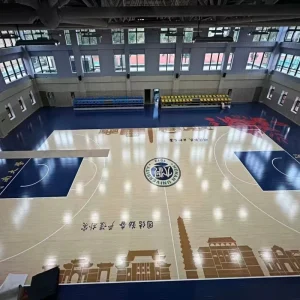 Gym Flooring Wooden Sports Flooring Fireproof Indoor Courts for Basketball Badminton Volleyball