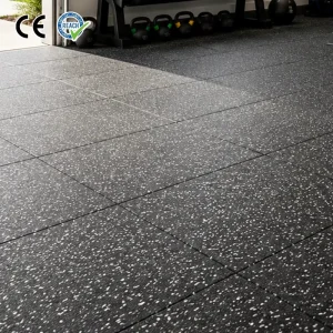 Gym Mat Flooring Custom Size Shock-Absorption Rubber Gym Floor Mats
