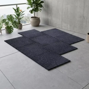 Gym Mats Rubber Floor Tiles Rubber Sports Flooring EPDM Granules Rubber Flooring Tiles Gym Rubber Floor Mat